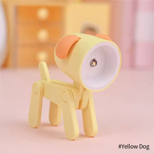 Yellow dog-shaped night light